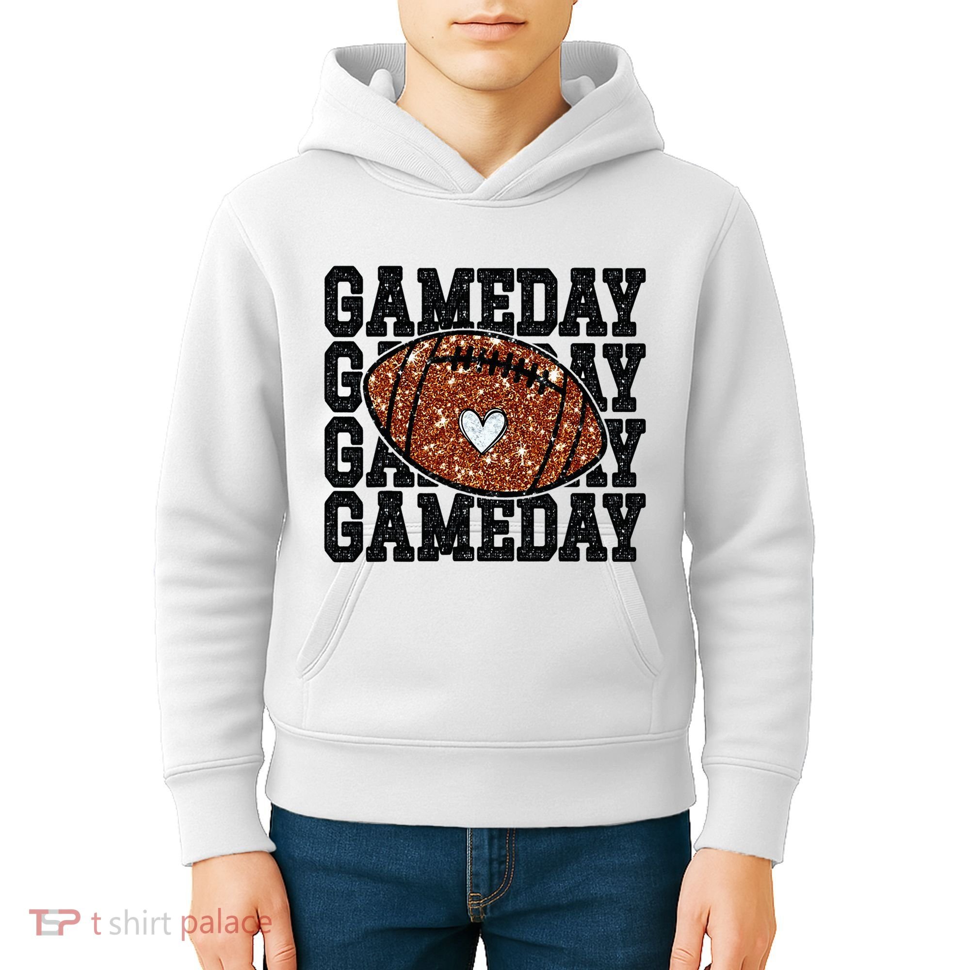 Game Day Football Lover Trendy Kids Hoodie