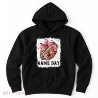 Game Day Football Season Football Bow Hoodie thumb 0