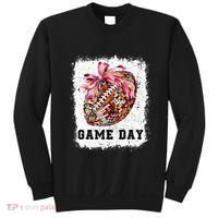Game Day Football Season Football Bow Sweatshirt thumb 0