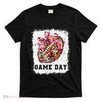 Game Day Football Season Football Bow T-Shirt thumb 0