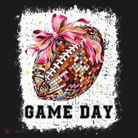 Game Day Football Season Football Bow Women's Hoodie thumb 2