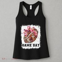 Game Day Football Season Football Bow Women's Tank Top thumb 3