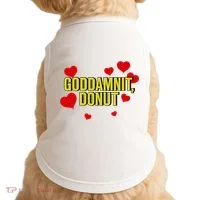 Goddamnit Donut Funny Donut Lover Doggie Tank thumb 0