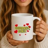 Goddamnit Donut Funny Donut Lover Coffee Mug thumb 3