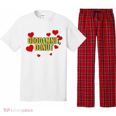 Goddamnit Donut Funny Donut Lover Pajama Set