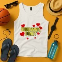 Goddamnit Donut Funny Donut Lover Tank Top thumb 4
