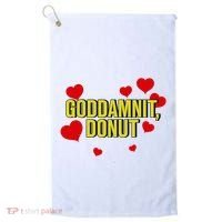Goddamnit Donut Funny Donut Lover Golf Towel thumb 0