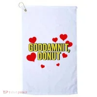 Goddamnit Donut Funny Donut Lover Golf Towel thumb 0