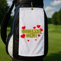 Goddamnit Donut Funny Donut Lover Golf Towel thumb 2