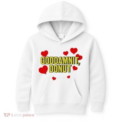 Goddamnit Donut Funny Donut Lover Kids Hoodie
