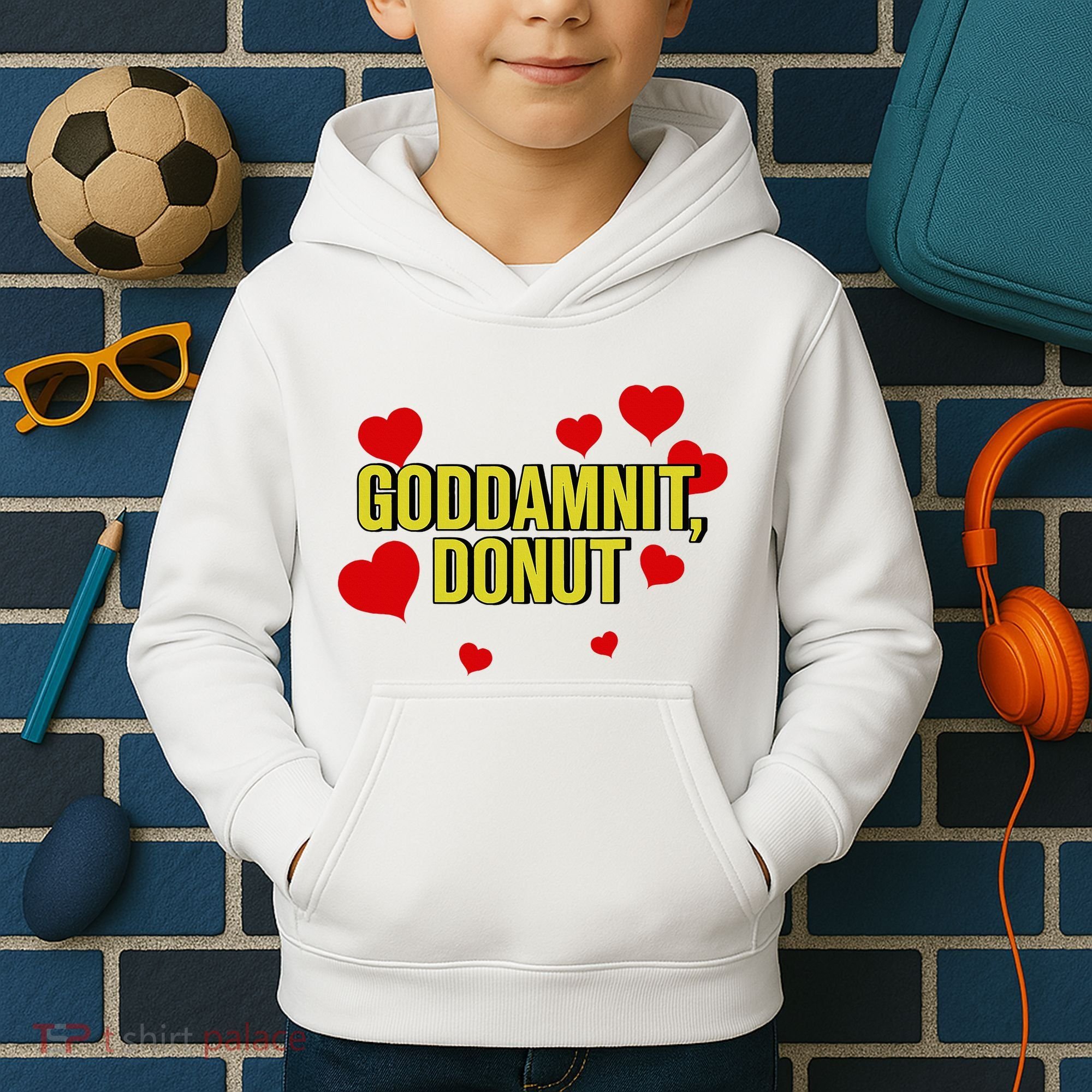 Goddamnit Donut Funny Donut Lover Kids Hoodie