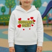Goddamnit Donut Funny Donut Lover Kids Hoodie thumb 3