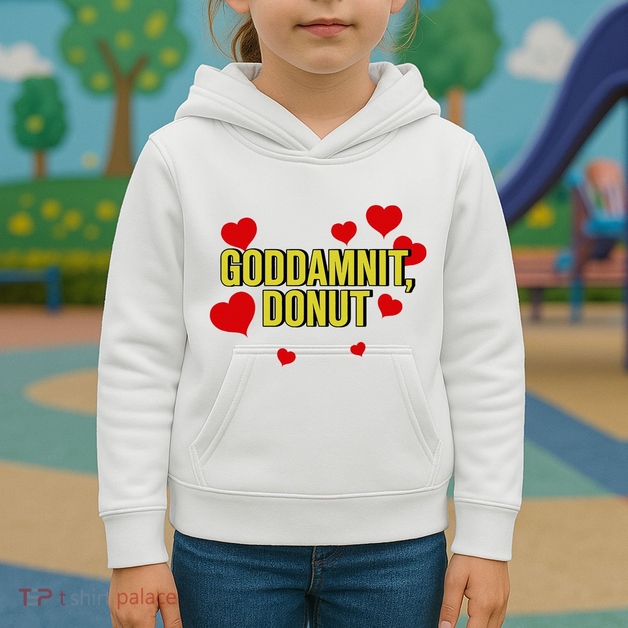 Goddamnit Donut Funny Donut Lover Kids Hoodie