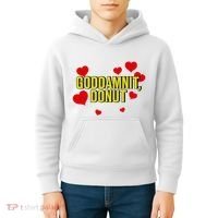 Goddamnit Donut Funny Donut Lover Kids Hoodie thumb 4