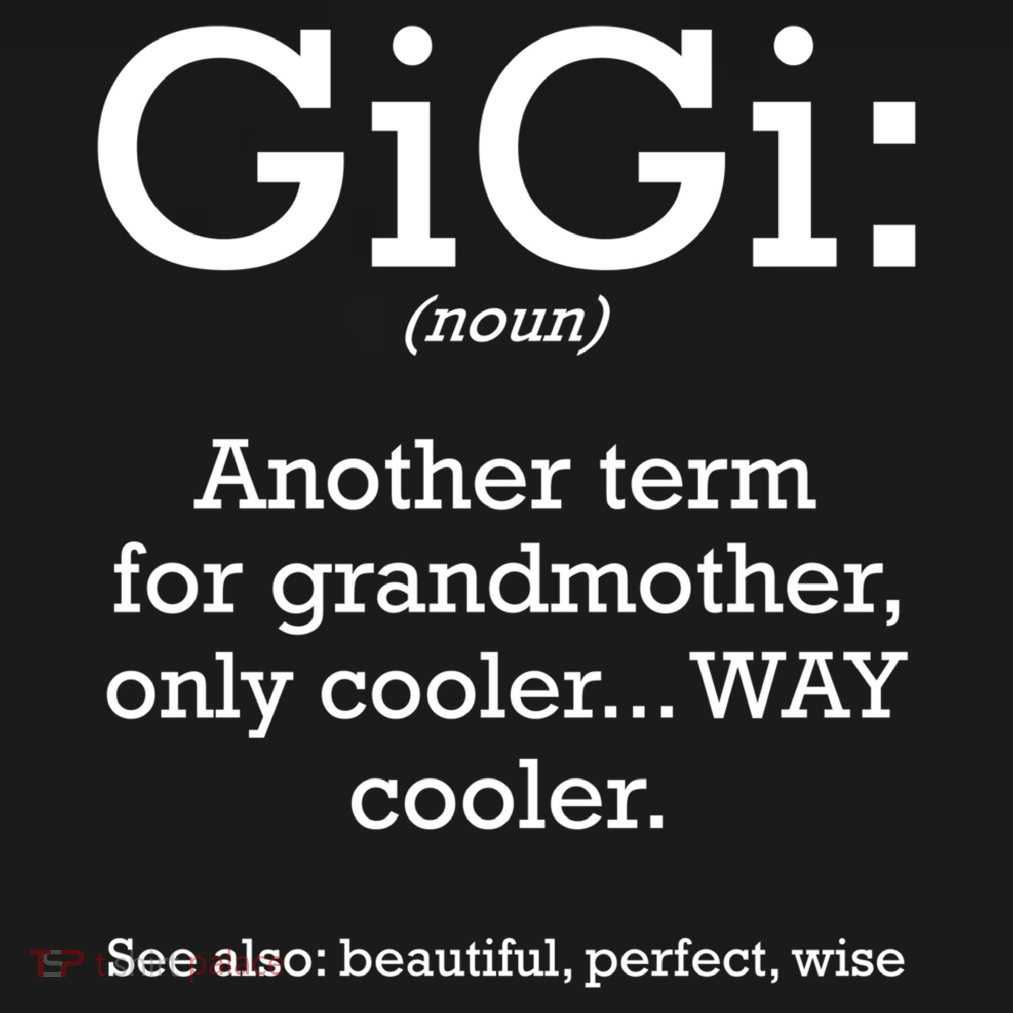 Gigi Definition Funny Family Grandmother Quotes Sayings Gift Women's Hoodie