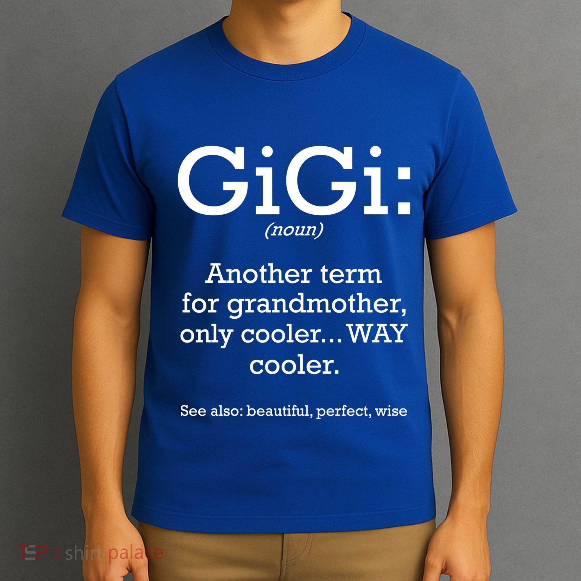 Gigi Definition Funny Family Grandmother Quotes Sayings Gift T-Shirt