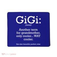 Gigi Definition Funny Family Grandmother Quotes Sayings Gift Mousepad thumb 0