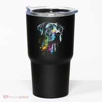 Great Dane Face Splash Art Portrait For Dog Owners Tumbler thumb 0