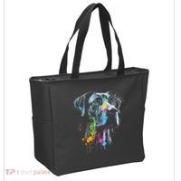Great Dane Face Splash Art Portrait For Dog Owners Tote Bag thumb 2