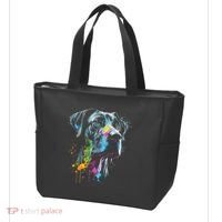 Great Dane Face Splash Art Portrait For Dog Owners Tote Bag thumb 3