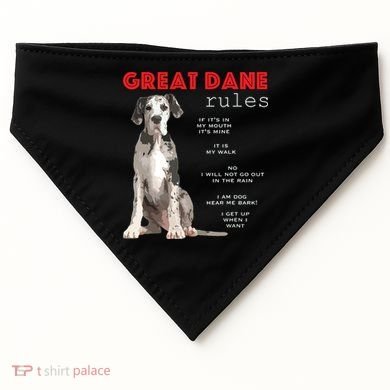 Great Dane Funny Great Dane Lover USA-Made Doggie Bandana