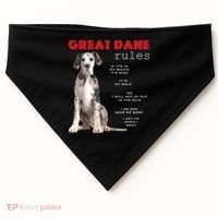 Great Dane Funny Great Dane Lover USA-Made Doggie Bandana thumb 0