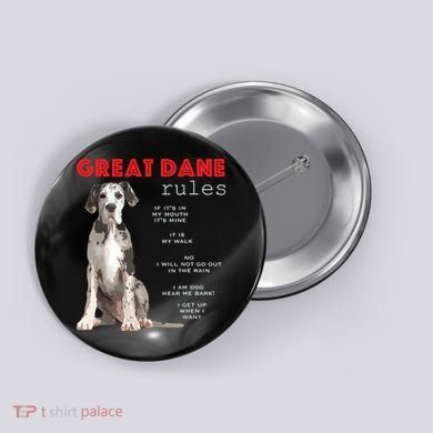 Great Dane Funny Great Dane Lover Button