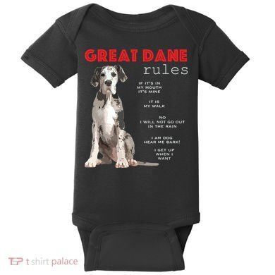 Great Dane Funny Great Dane Lover Baby Bodysuit