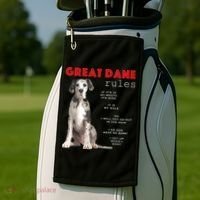 Great Dane Funny Great Dane Lover Golf Towel thumb 2