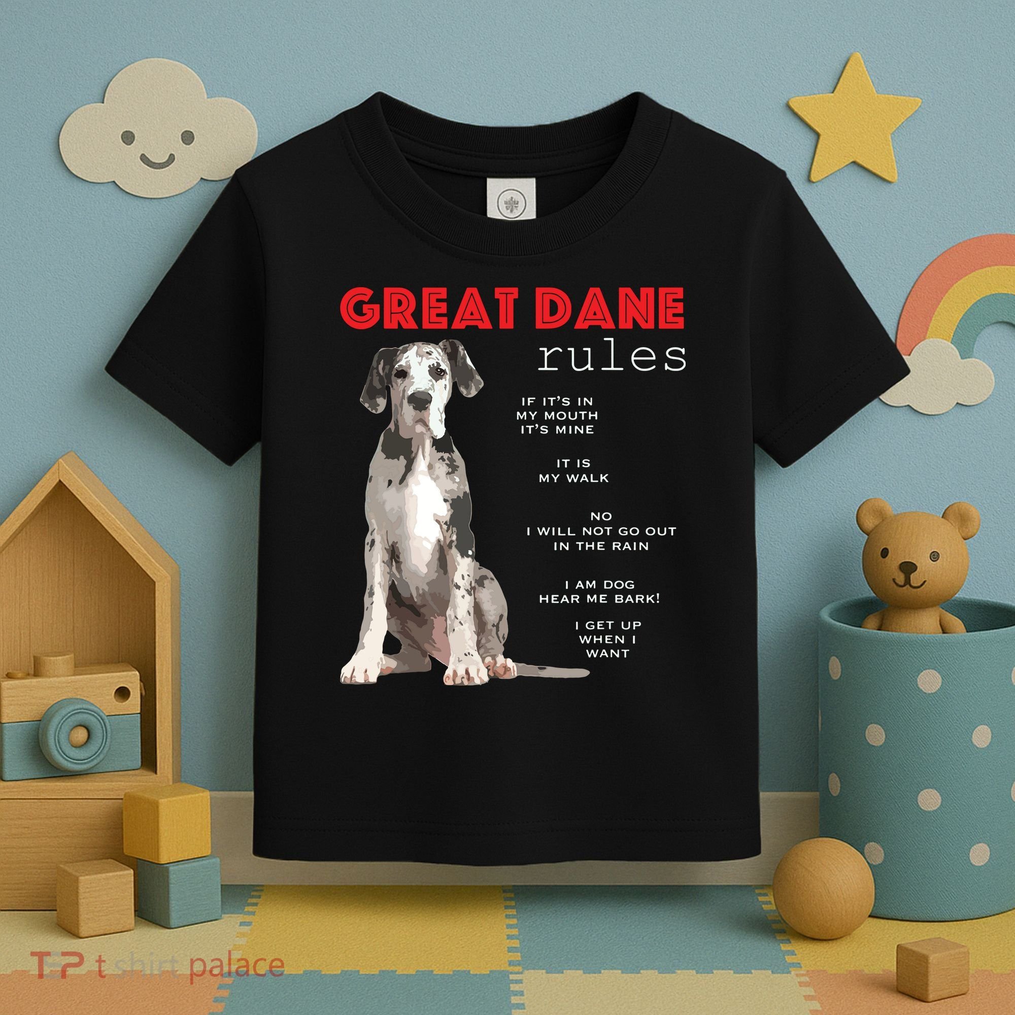 Great Dane Funny Great Dane Lover Toddler T-Shirt