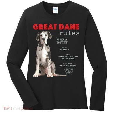 Great Dane Funny Great Dane Lover Women's Long Sleeve Shirt