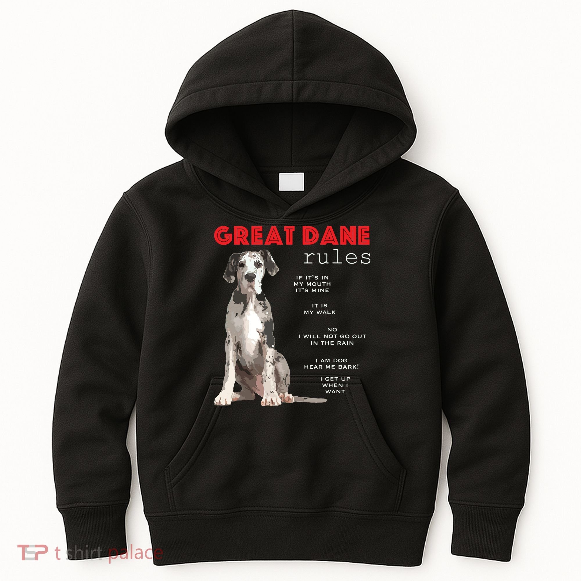 Great Dane Funny Great Dane Lover Kids Hoodie
