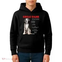 Great Dane Funny Great Dane Lover Kids Hoodie thumb 4
