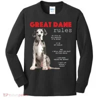 Great Dane Funny Great Dane Lover Kids Long Sleeve Shirt thumb 0