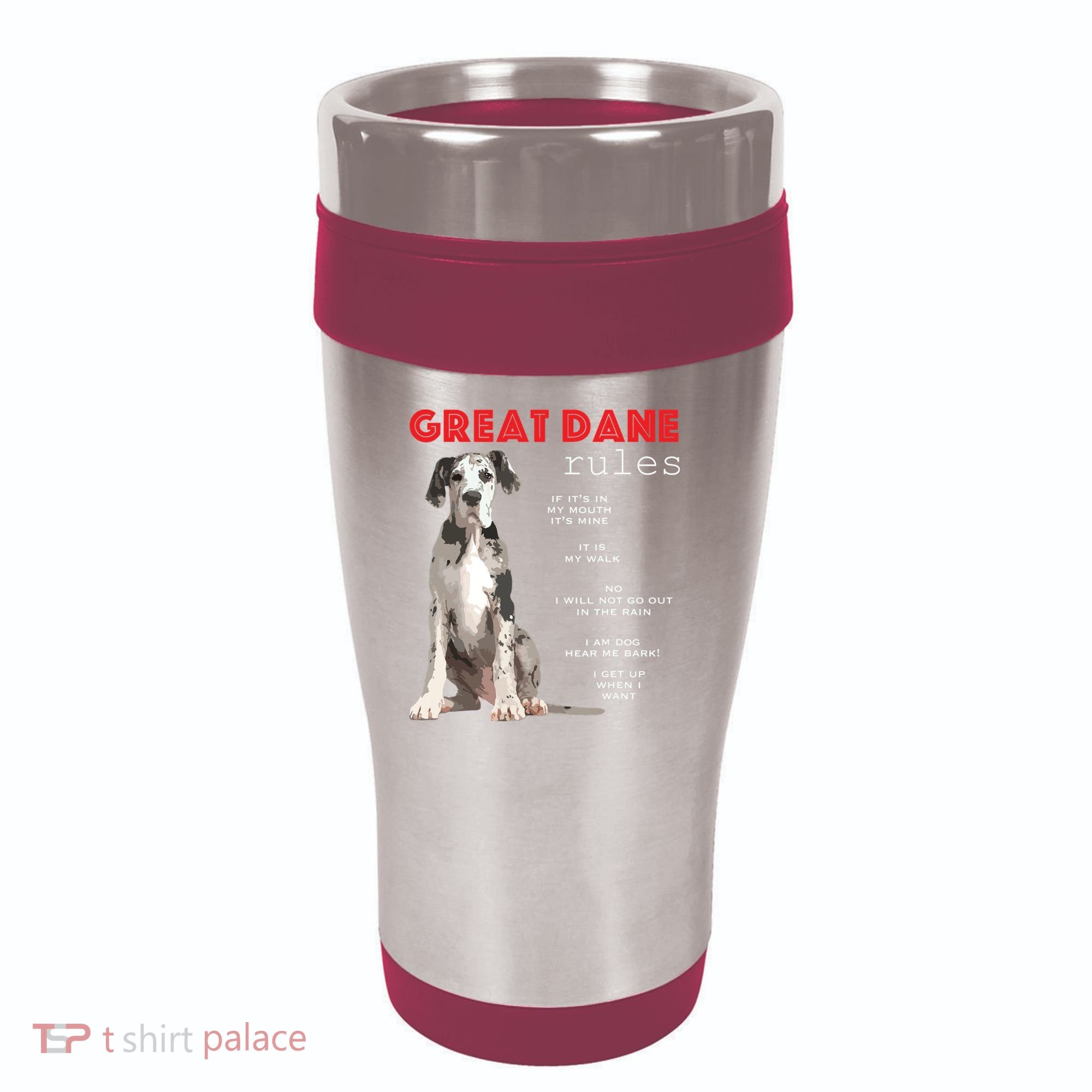 Great Dane Funny Great Dane Lover 16oz Travel Tumbler