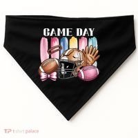 Game Day Football Fan Coquette Cute USA-Made Doggie Bandana thumb 0