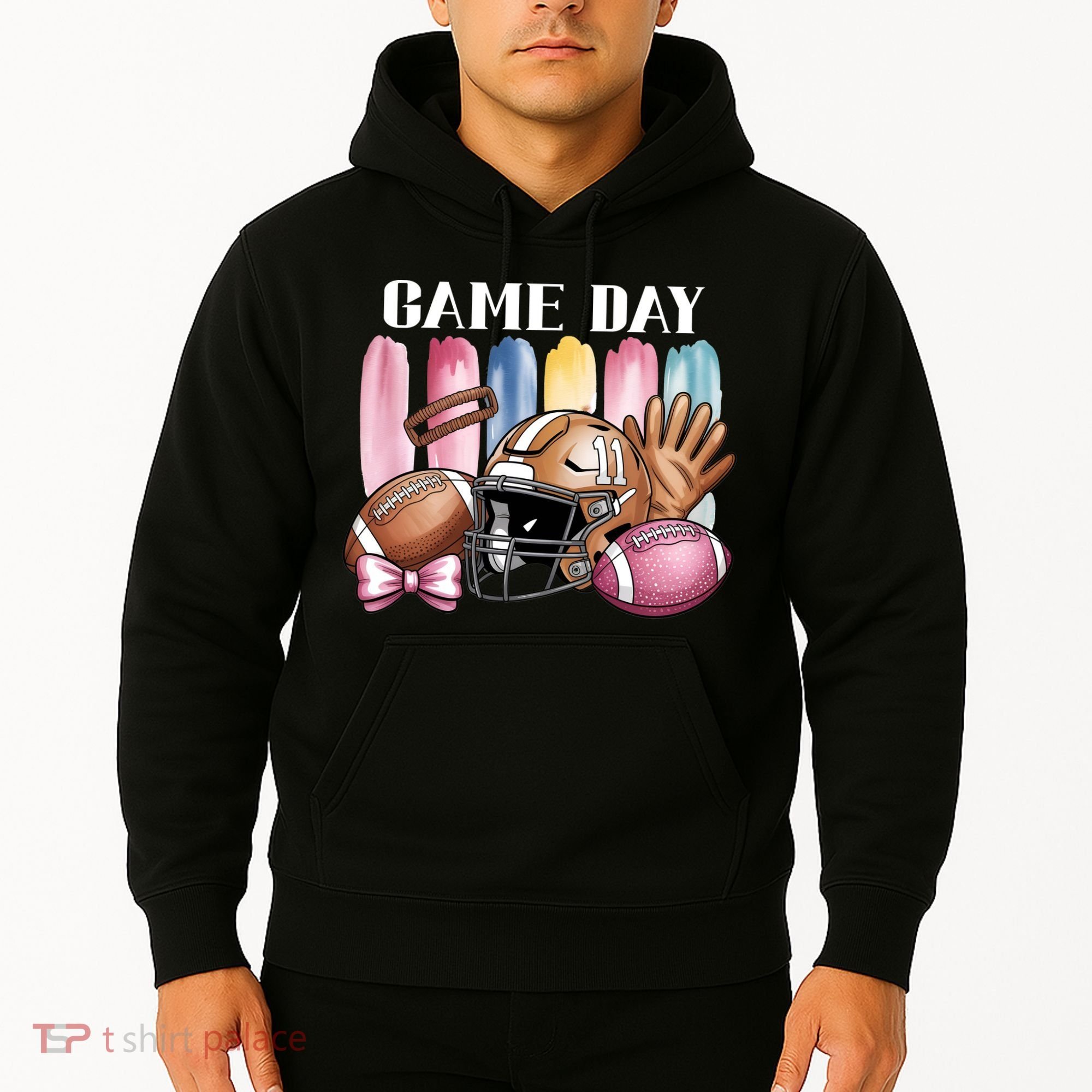 Game Day Football Fan Coquette Cute Hoodie