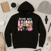 Game Day Football Fan Coquette Cute Hoodie thumb 3