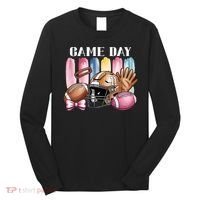 Game Day Football Fan Coquette Cute Long Sleeve Shirt thumb 0