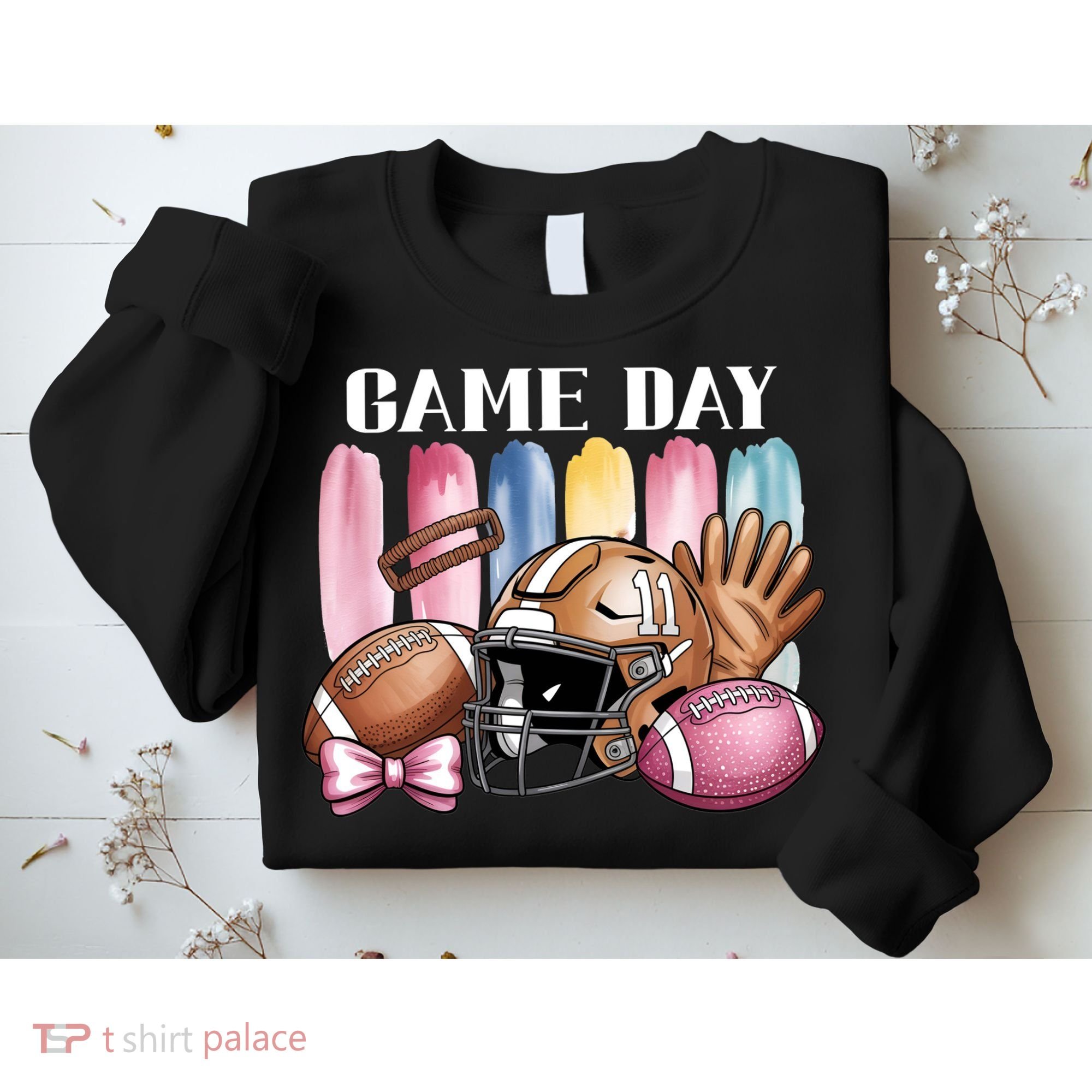 Game Day Football Fan Coquette Cute Sweatshirt