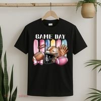 Game Day Football Fan Coquette Cute T-Shirt thumb 2