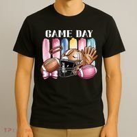 Game Day Football Fan Coquette Cute T-Shirt thumb 3