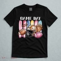 Game Day Football Fan Coquette Cute T-Shirt thumb 5