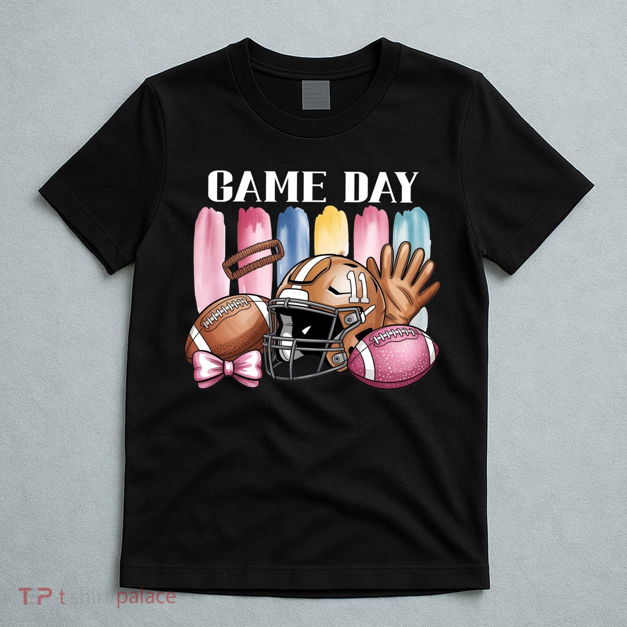 Game Day Football Fan Coquette Cute T-Shirt