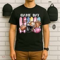 Game Day Football Fan Coquette Cute T-Shirt thumb 6