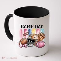 Game Day Football Fan Coquette Cute Coffee Mug thumb 0