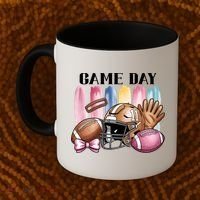 Game Day Football Fan Coquette Cute Coffee Mug thumb 2