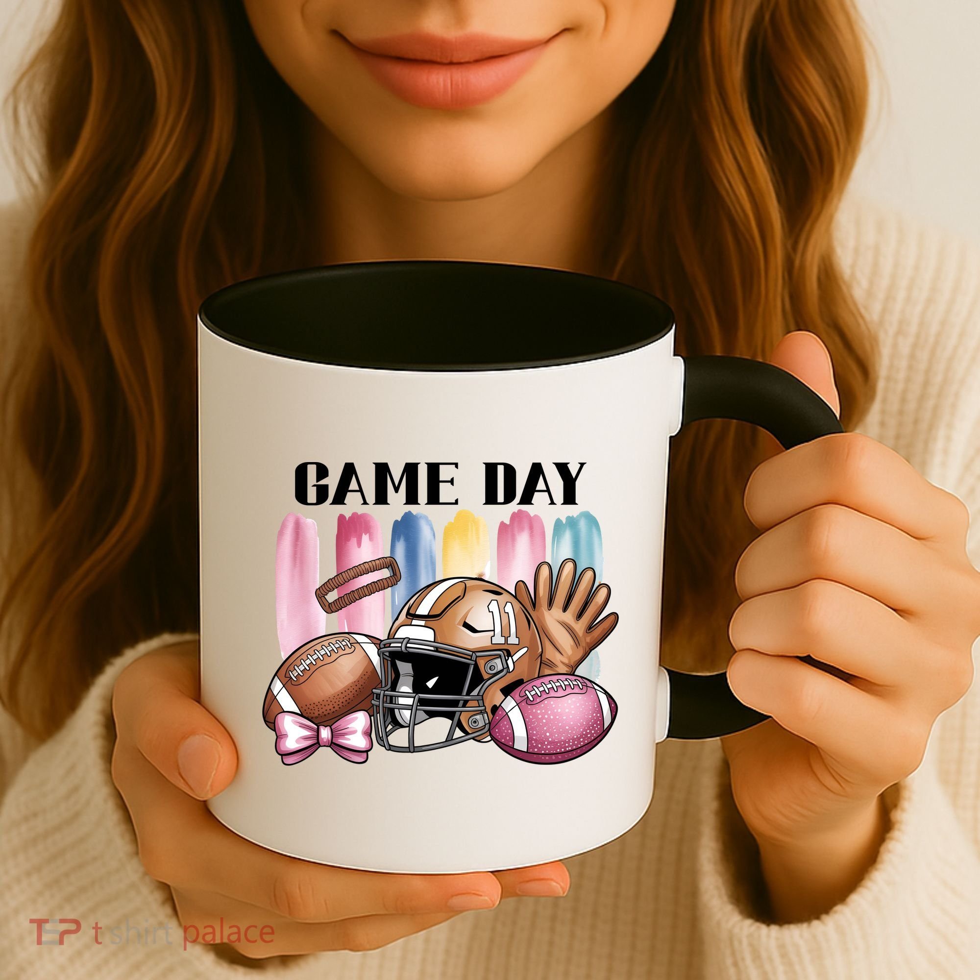 Game Day Football Fan Coquette Cute Coffee Mug