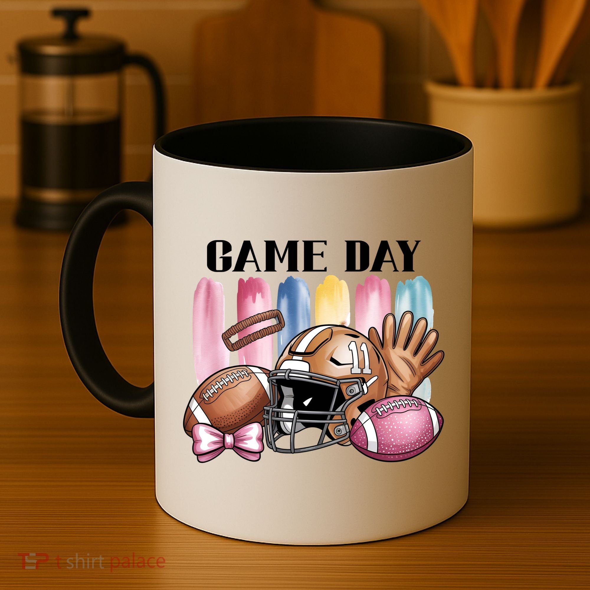 Game Day Football Fan Coquette Cute Coffee Mug