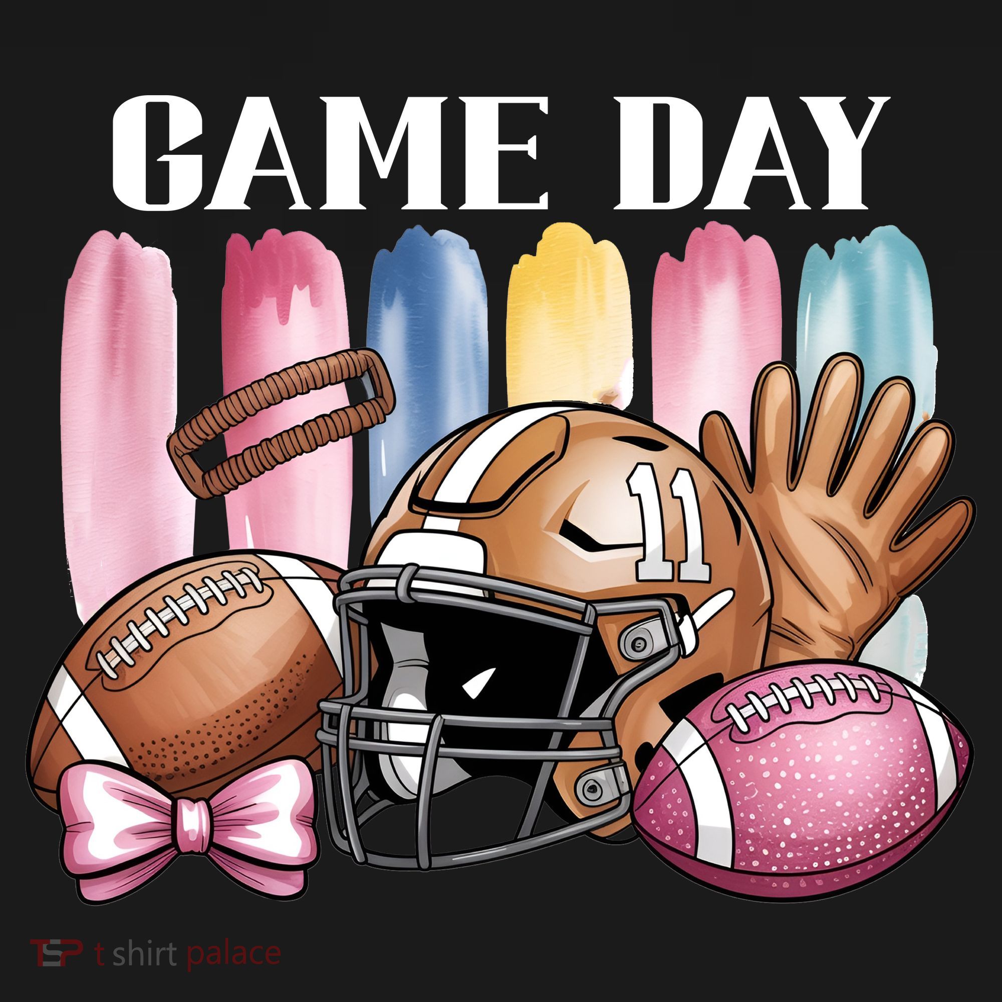 Game Day Football Fan Coquette Cute Mousepad
